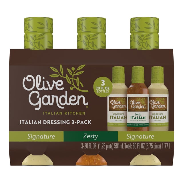 Olive Garden Italian Dressing Variety 3-Pack, 3 x 20 oz