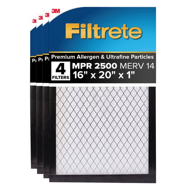 3M Filtrete 2500 Series 16x20x1 4-Pack Furnace Filter