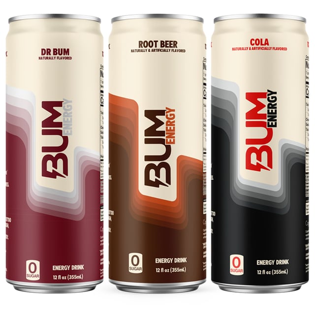 BUM Energy Variety Pack, 18 x 12 fl oz