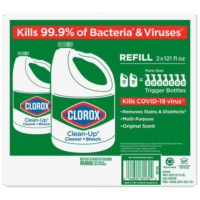 Clorox Clean-Up Refills, 2-Pack, 121 oz