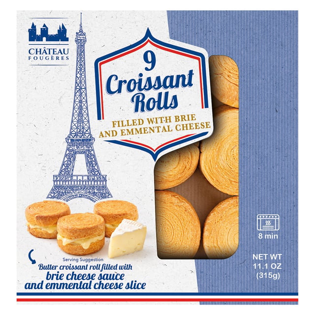Château Fougères Brie Croissant Roll, 11 oz