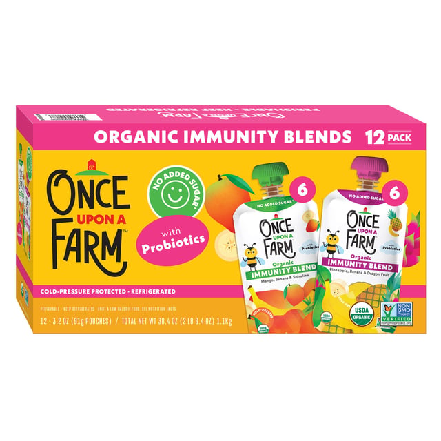 Once Upon a Farm Organic Immunity Blend, 12-Pack, 3.2 oz