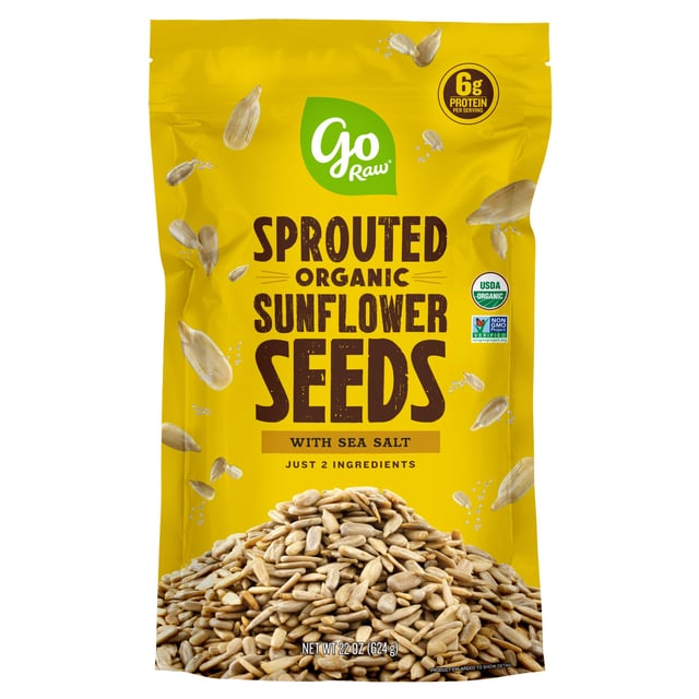 Go Raw Organic Sprouted Sunflower Seeds 22 oz (1.375 lb)