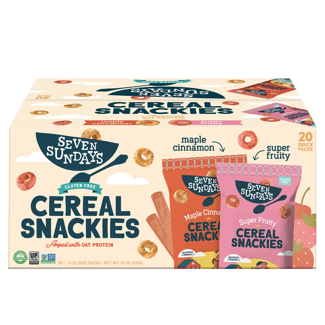 Seven Sundays Cereal Snackies, 20-Pack (0.9 oz each)