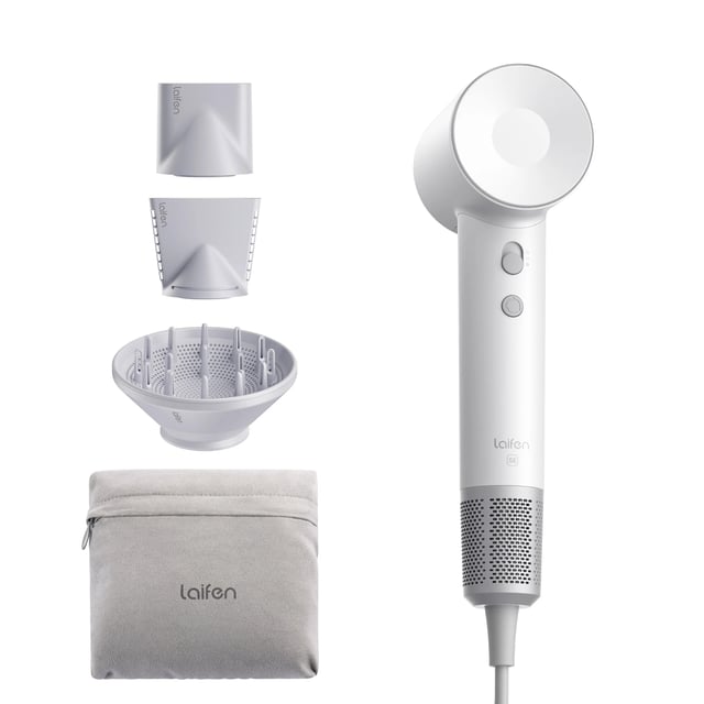 Laifen SE Hair Dryer with Travel Bag - White