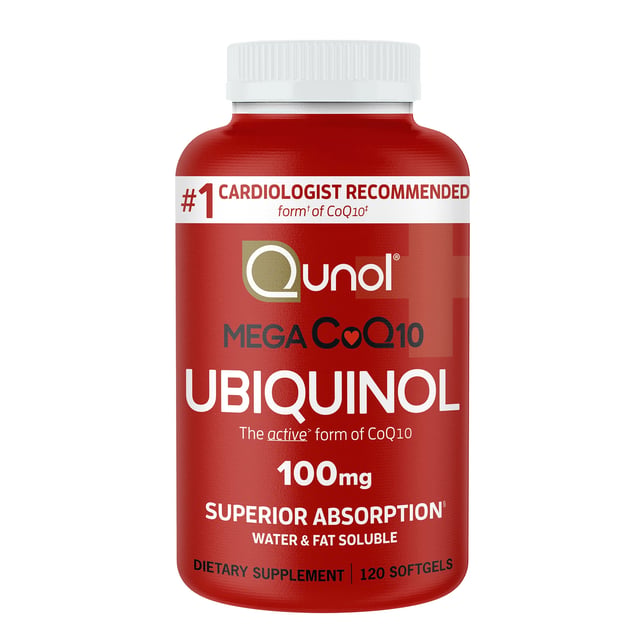 Qunol Mega CoQ10 Ubiquinol 100mg 120 Count
