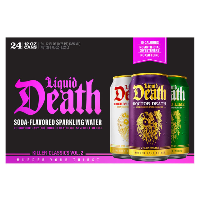Liquid Death Soda-Flavored Sparkling Water Variety Pack, 24 CT / 12 oz