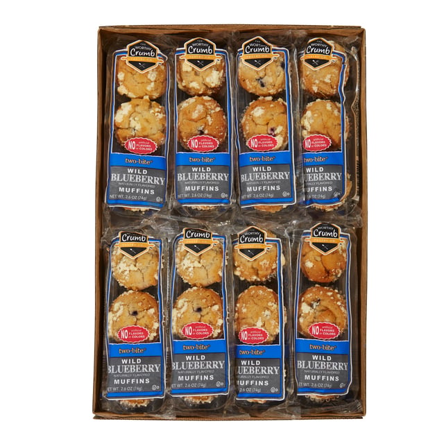 The Worthy Crumb Mini Blueberry Muffin 16/2.6 oz