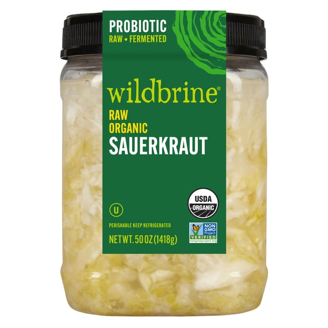 Wildbrine Raw Organic Sauerkraut 50 oz (3.12 lbs)