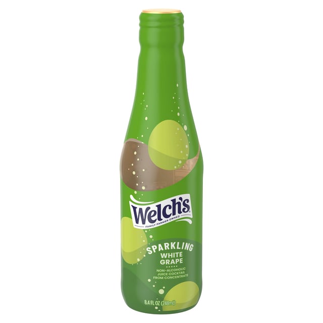 Welch's Sparkling White Grape Juice Cocktail, 12 Pack, 8.4 FL OZ Bottles