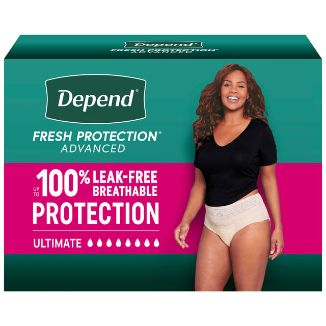 Depend Fresh Protection Advanced Women L/XL, 68 Count