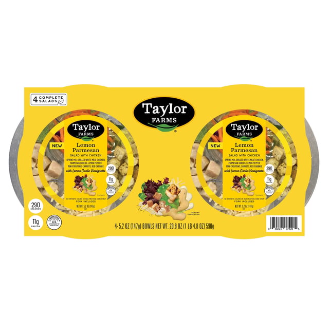 Taylor Farms Lemon Parmesan Salad 4-Pack, 5.2 oz Each