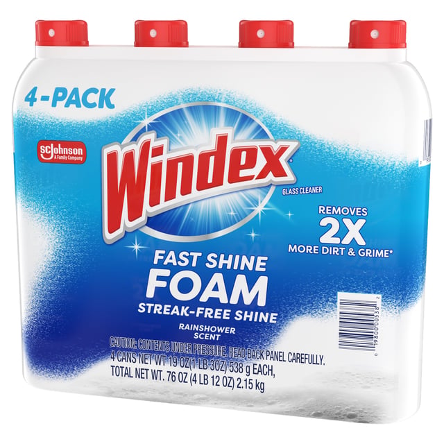Windex Foam Glass Cleaner 4/19 oz