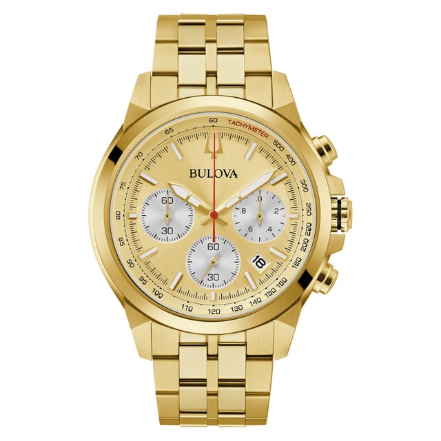 Bulova Classic Gold Tone Stainless Steel Chronograph Men's Watch