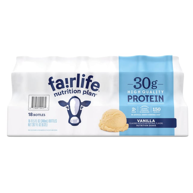 Fairlife Nutrition Plan Vanilla Protein Shake, 18 Count