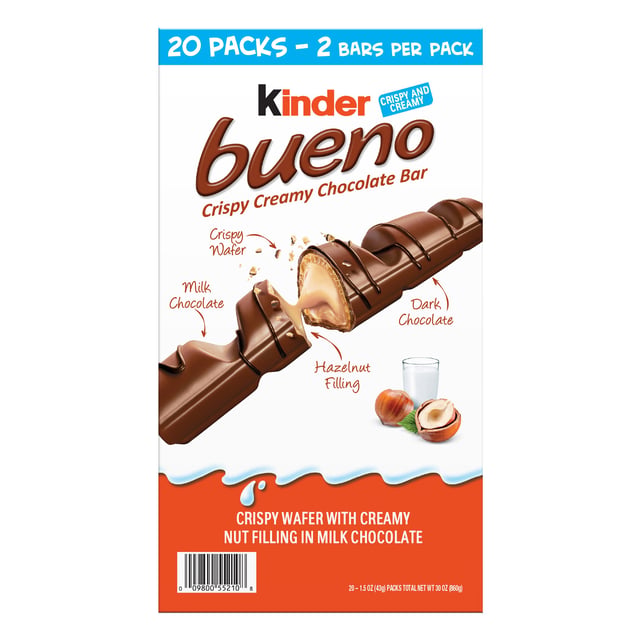 Kinder Bueno Chocolate Bar 20 CT