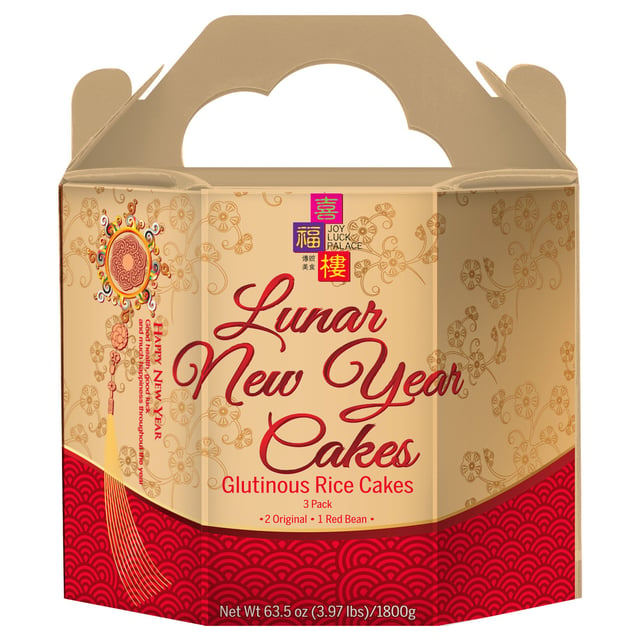 Joy Luck Palace Lunar New Year Glutinous Rice Cakes, Variety Pack, 63.5 oz (3.96 lbs)