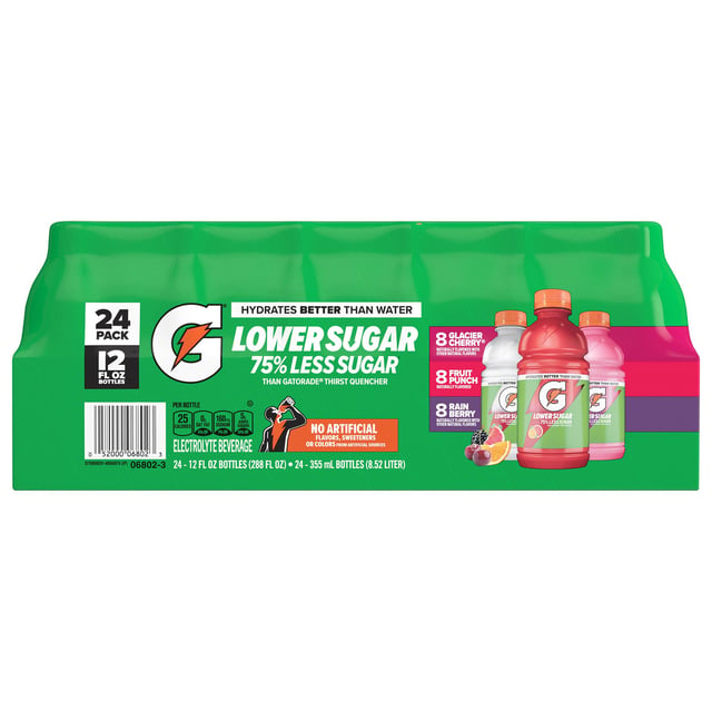 Gatorade Lower Sugar Variety Pack, 12 oz, 24 Count