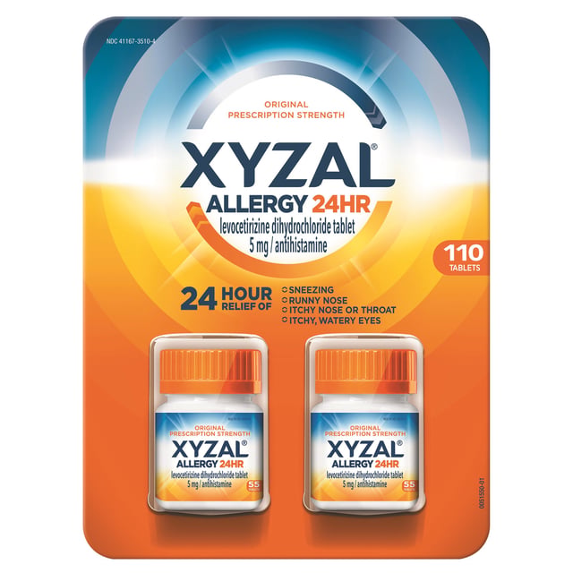 Xyzal Allergy 24HR Tablets 110 Count