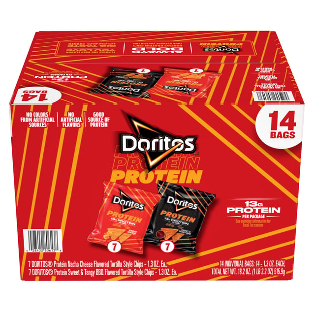 Frito-Lay Doritos Protein Variety Pack, 14 Bags