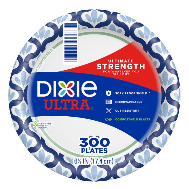 Dixie Ultra 6 7/8" Paper Plate 300 CT