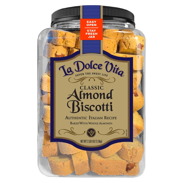 La Dolce Vita Classic Almond Biscotti, 40 oz