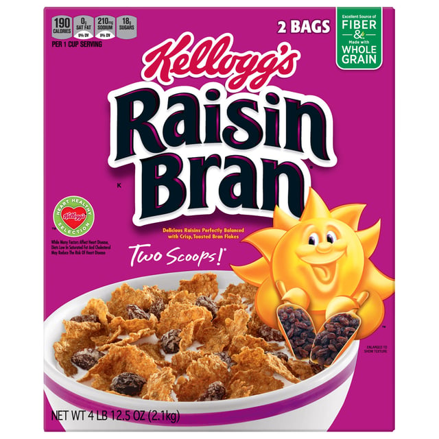 Kellogg's Raisin Bran 76.5 oz (4.78 lbs)