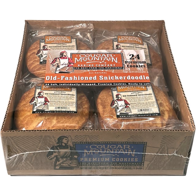 Cougar Mountain Old-Fashioned Snickerdoodle Gourmet Cookies 24 CT