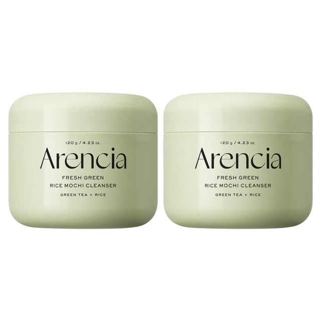 Arencia Fresh Green Rice Mochi Cleanser, 2-Pack (4.23 oz each)