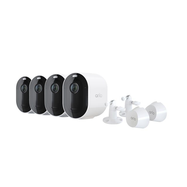 Arlo Pro 4 Wire-Free Spotlight Camera Security Bundle
