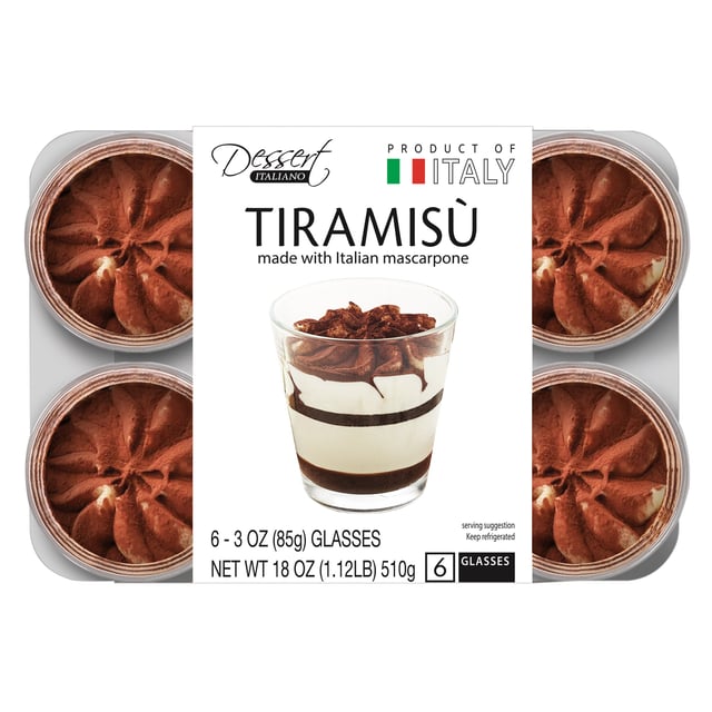 Dessert Italiano Tiramisu 6/3 oz 1.13 lbs