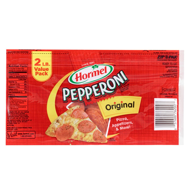 Hormel Pepperoni, Sliced, 16 oz, 2-Pack