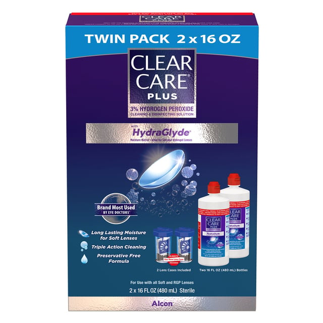 Clear Care Plus Disinfecting Solution 2x16oz