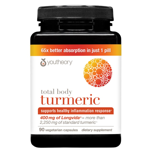 Youtheory Total Body Turmeric 90 Veggie Capsules
