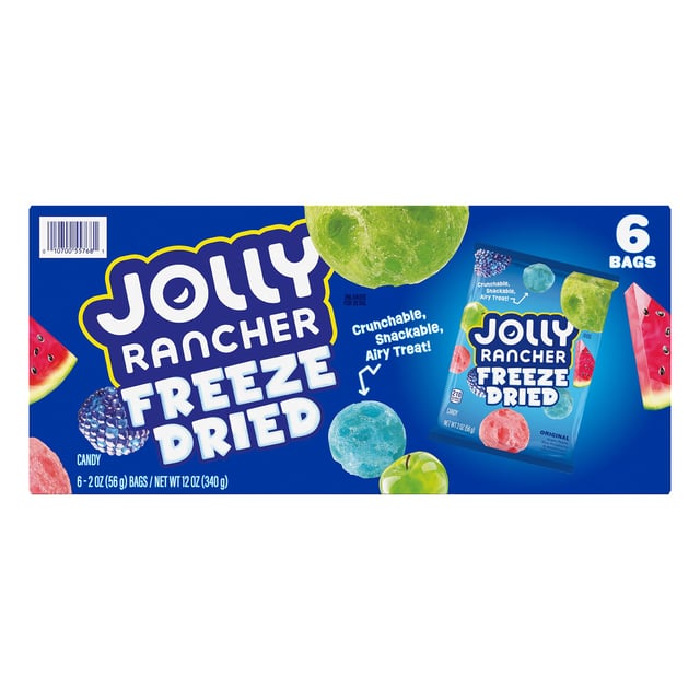 Hershey's Jolly Rancher Freeze Dried Original Flavors Candy, 6-Pack