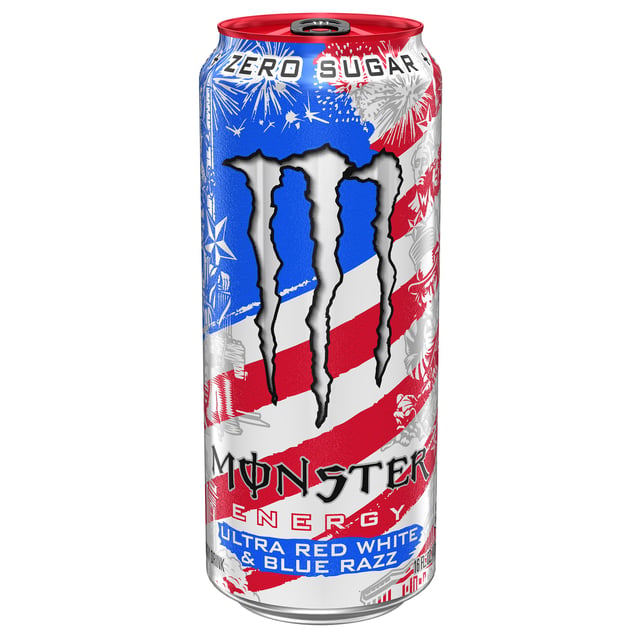 Monster Energy Ultra Red, White & Blue Razz, 18-Pack, 16 fl oz