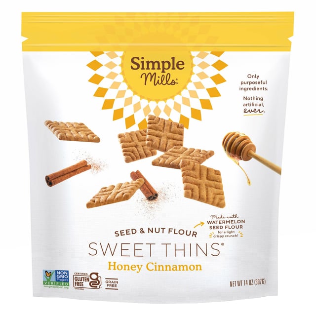 Simple Mills Honey Cinnamon Sweet Thins 14 oz