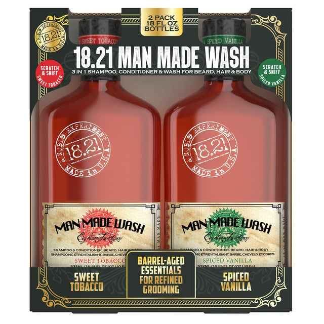 18.21 Man Made Body Wash, 2 x 18 fl. oz.