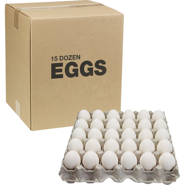 USDA Grade AA Large Eggs, 180 CT (15 Dozen)