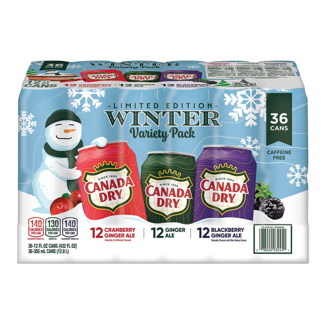 Canada Dry Winter Ale Variety 36 CT / 12 oz