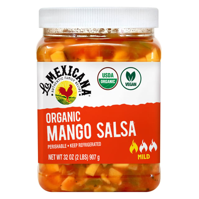 La Mexicana Organic Mango Salsa 32 Ounce Container