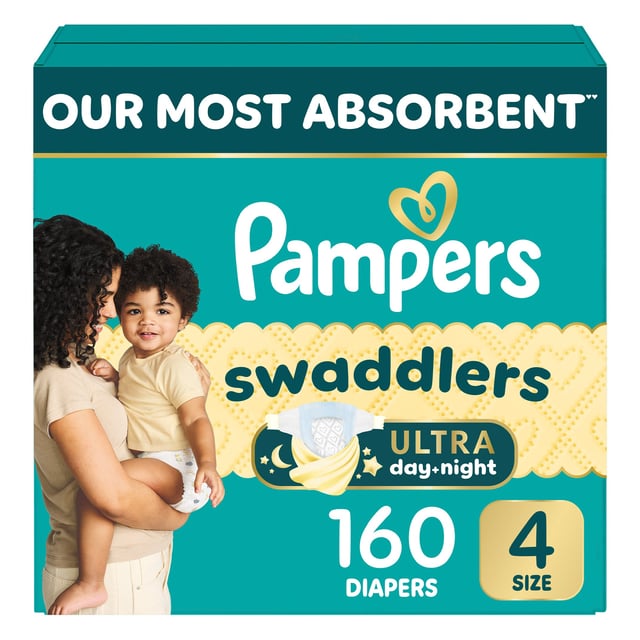 Pampers Swaddlers Ultra Size 4, 160 Count