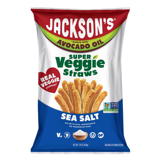 Jackson's Super Veggie Straws, 16 oz