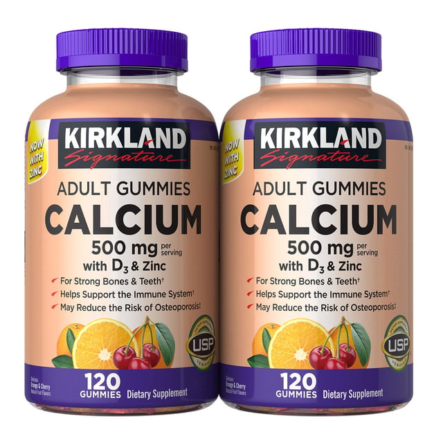 Kirkland Signature Calcium Gummy 2x120