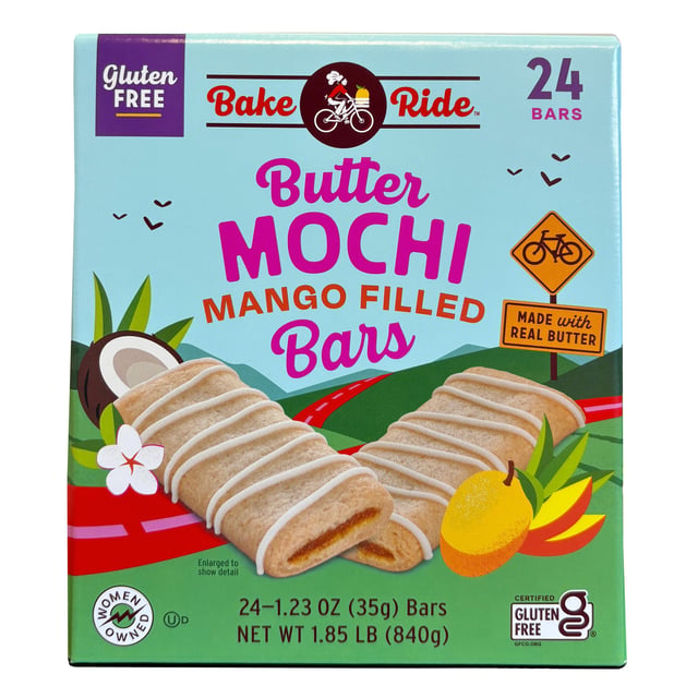 Bake Ride Mango Butter Mochi Bar, 24 Count
