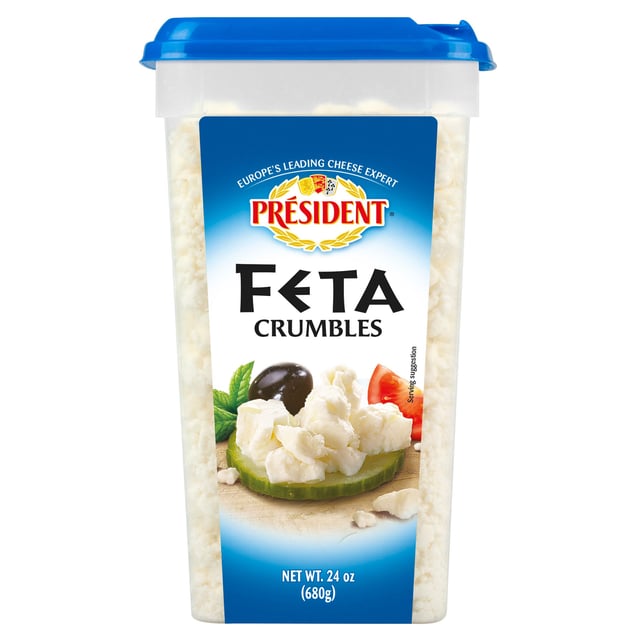 Président Crumbled Feta 24 Ounce Container