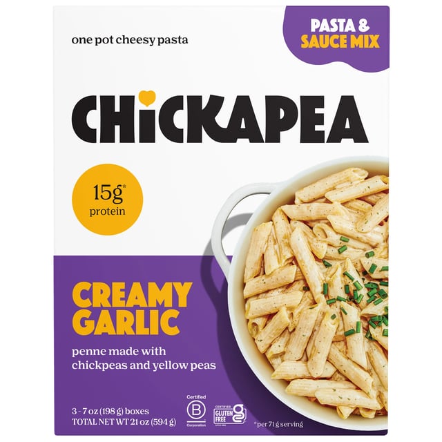 Chickapea One Pot Meal Creamy Garlic 3pk/7oz Each