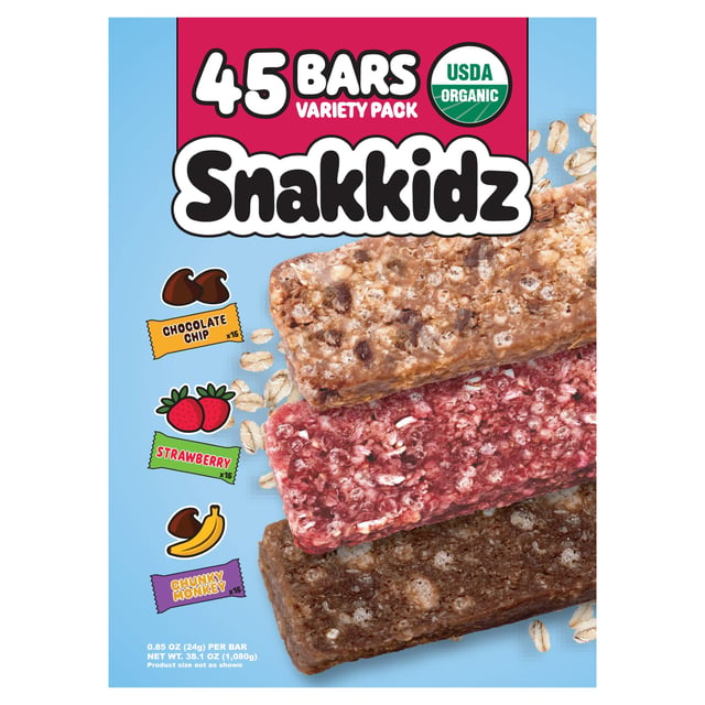 Snakkidz Organic Granola Bars 45 CT