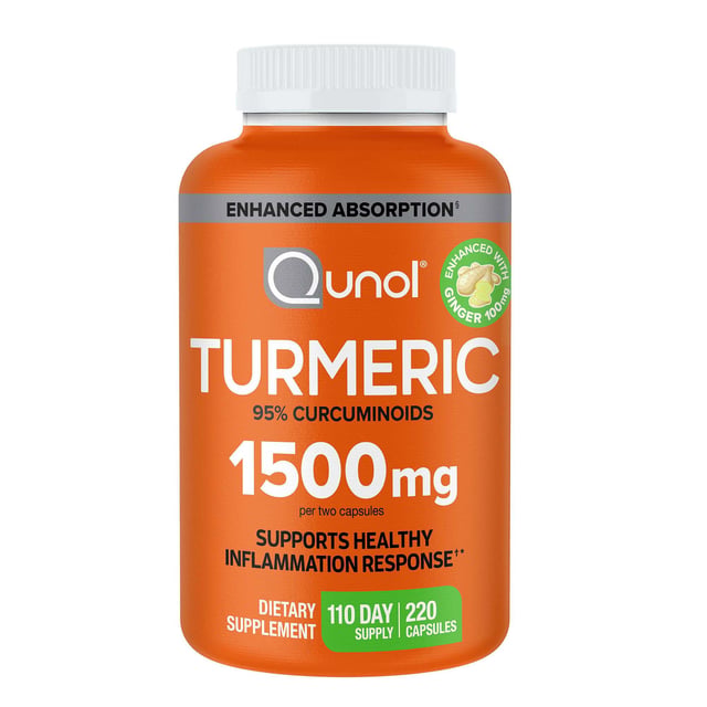 Qunol Turmeric 1500mg, 220 Capsules