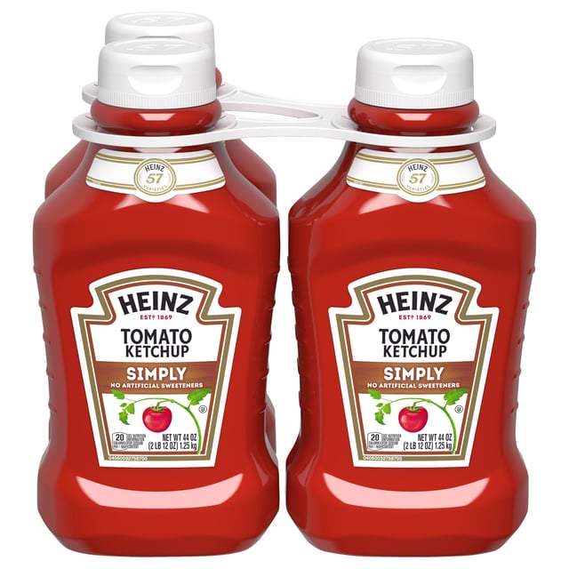 Heinz Simply Tomato Ketchup, 44 oz, 3 ct